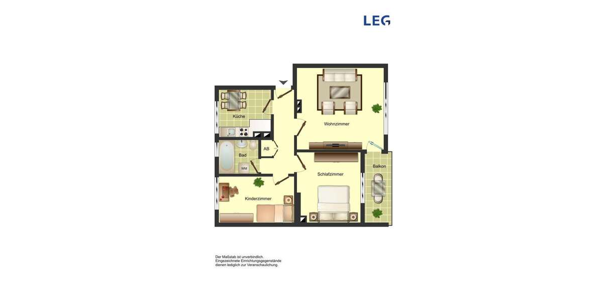 Etagenwohnung Bergkamen Weddinghofen - 3 Zimmer, 62 m&sup2;, 499&euro; | Angebot:27457546