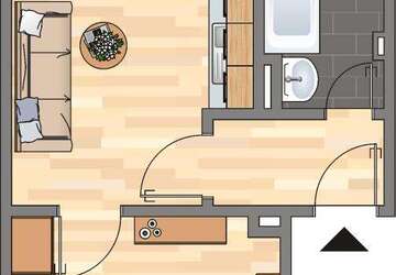 Wohnung Dortmund Innenstadt Ost - 1 Zimmer, 36 m&sup2;, 389&euro; | Angebot:27457511