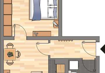 Wohnung Dortmund Innenstadt Ost - 1 Zimmer, 35 m&sup2;, 369&euro; | Angebot:27457509