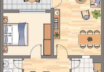 Wohnung Dortmund Wickede - 2 Zimmer, 60 m&sup2;, 469&euro; | Angebot:27485714