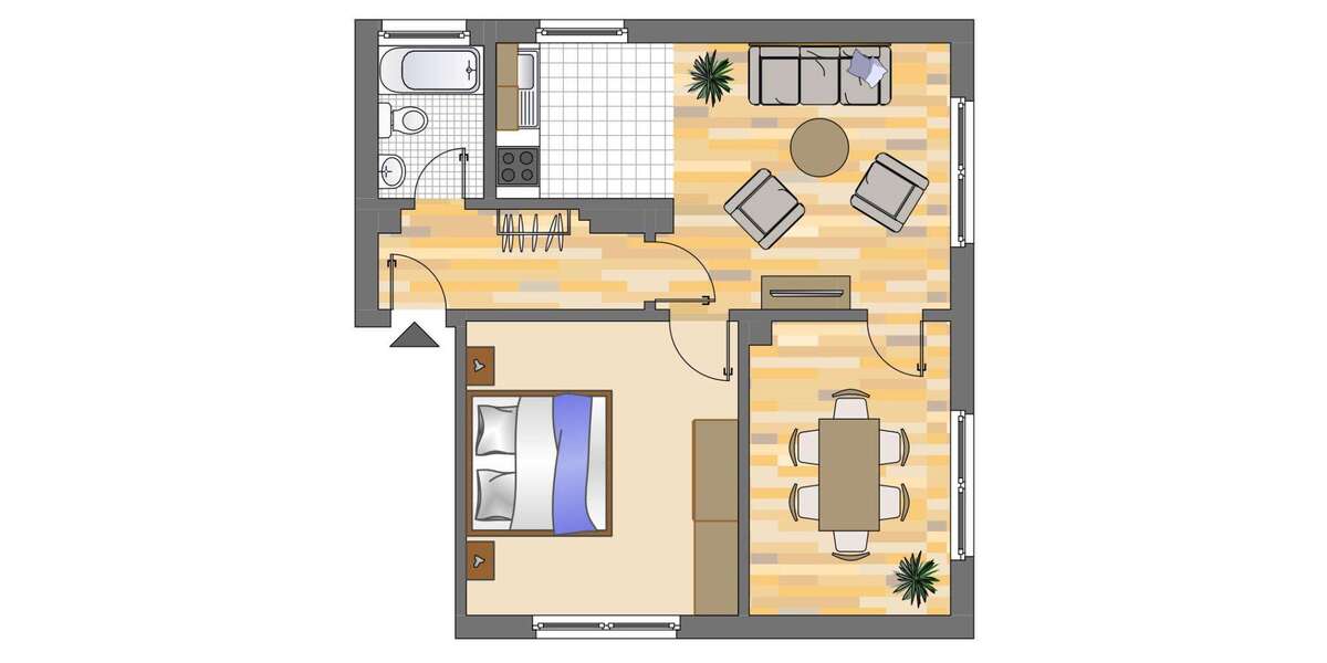 Etagenwohnung Kamen Kamen-Mitte - 3 Zimmer, 56 m&sup2;, 479&euro; | Angebot:27426998