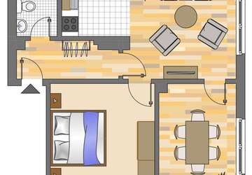 Wohnung Kamen Kamen-Mitte - 3 Zimmer, 56 m&sup2;, 479&euro; | Angebot:27426998