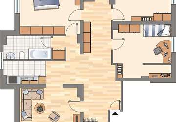 Wohnung Dortmund Scharnhorst - 4 Zimmer, 112 m&sup2;, 829&euro; | Angebot:26629044