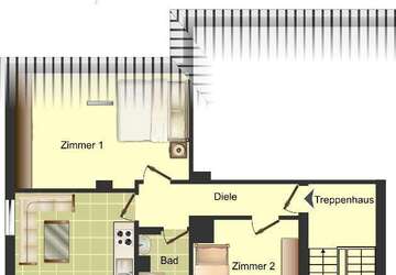 Wohnung Waltrop Neue Kolonie/Moselbachtal - 2 Zimmer, 50 m&sup2;, 409&euro; | Angebot:27485616