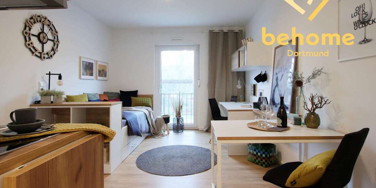 Etagenwohnung Dortmund Innenstadt West - 1 Zimmer, 22 m&sup2;, 459&euro; | Angebot:27427859